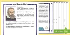 KS1 Sir Isaac Newton Differentiated Reading Comprehension Activity