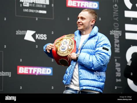 Sunny Edwards With His Ibf Flyweight Title Belt During The Weigh In At