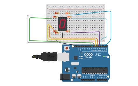 Circuit Design Display De 7 Segmentos Tinkercad