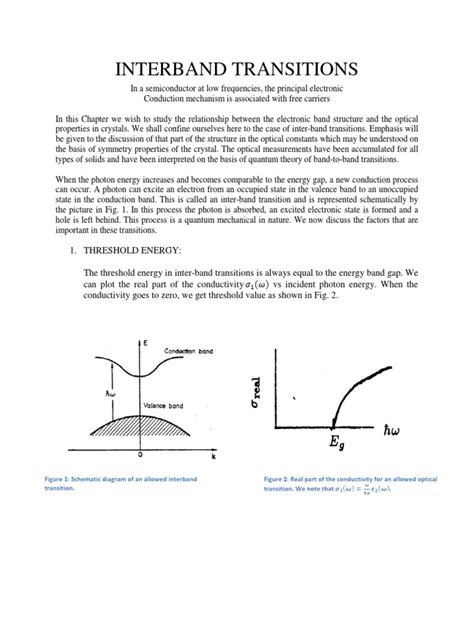 Interband Transition Download Free Pdf Band Gap Perturbation