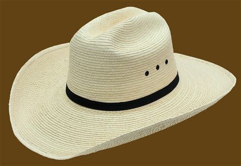 4 Inch Brim Low Crown Cattleman Guatemalan Palm Hat