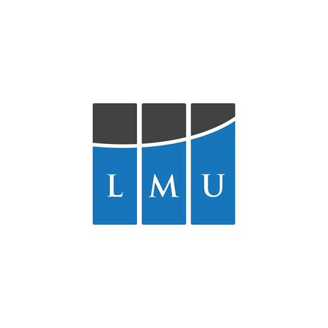 LMU letter logo design on WHITE background. LMU creative initials letter logo concept. LMU ...