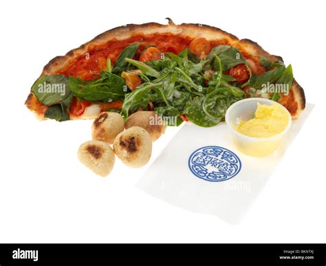 Pizza with Garlic Dough Balls Stock Photo - Alamy