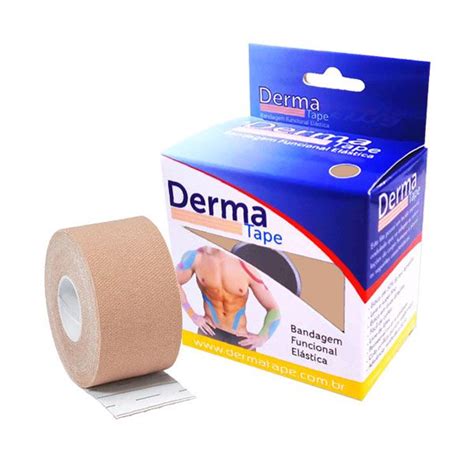 Fita Tape Bandagem Adesiva Funcional Profissional Elástica 5cm x 5mt