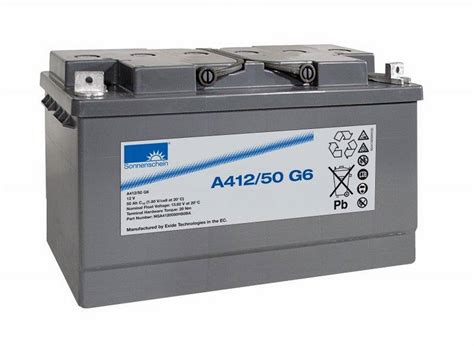 Exide Sonnenschein A412 50 G6 12V 50Ah Batteria Al Piombo Gel Dryfit