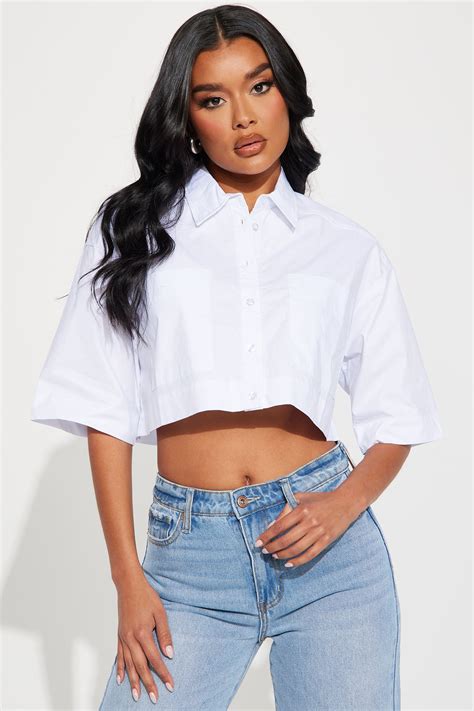 Busy Weekends Poplin Shirt - White | Fashion Nova