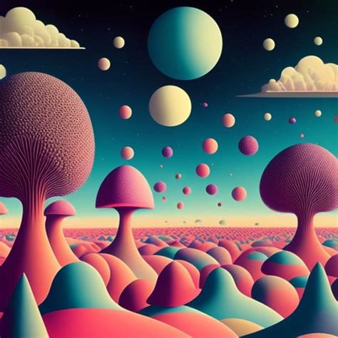 Darkenrahl Mushrooms Vibrant And Surreal Worlds Mysteries Of The