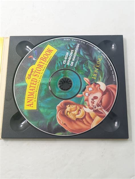 Disneys The Lion King Animated Storybook Pc Cd Rom 1995 Windows New Ebay