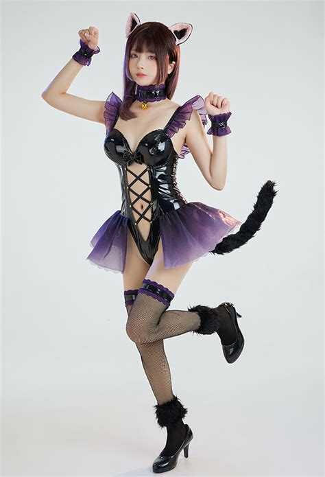 Women Gothic Black PU Bodysuit Gothic Lingerie High Quality Sexy Costume In Stock