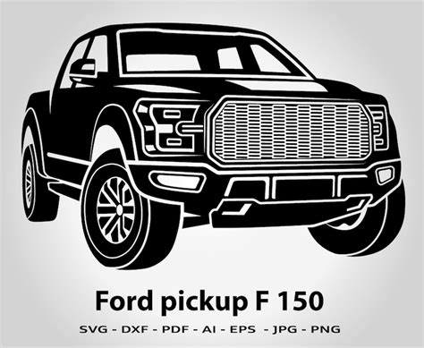 Ford F150 Ford Pick Up Car Svg Ford Svg Truck Svg Car Etsy