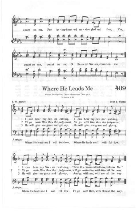 Yes Lord Church Of God In Christ Hymnal 409 I Can Hear My Savior