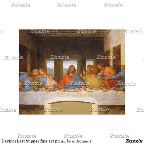 Davinci Last Supper fine art print artwork | Zazzle in 2022 | Fine art ...