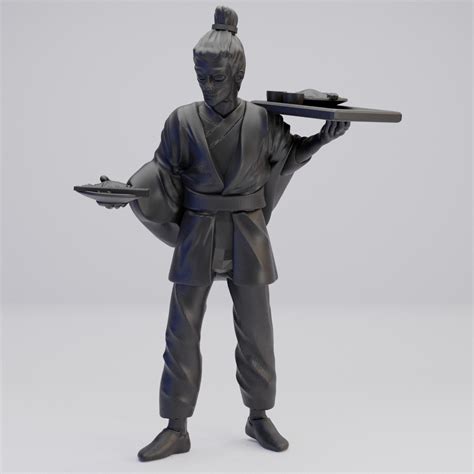 Hot Goblin 中国人ウェイターC ミニチュア ホットゴブリン 酒場 給仕