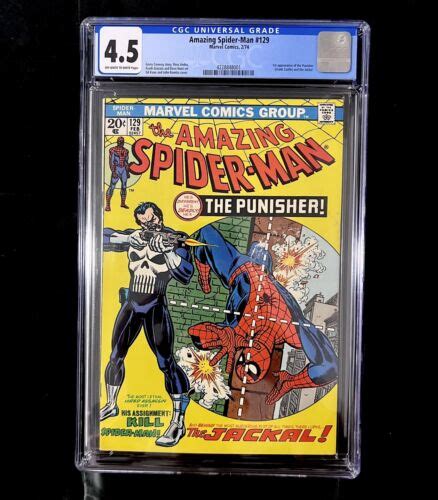 Amazing Spider Man 129 Cgc 45 1st Appearance Of The Punisher Ebay