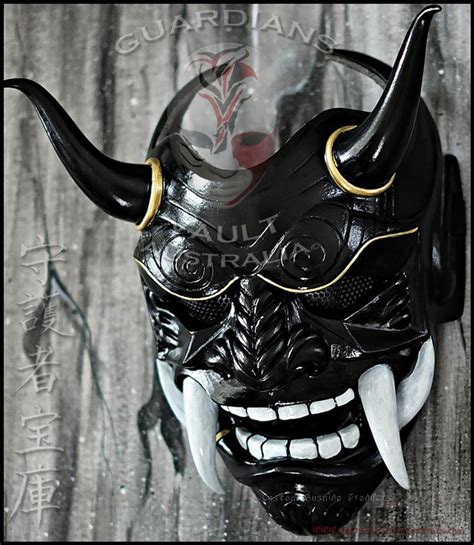 Dark Lord Oni Mask Japanese Demon Facemask Guardians Vault Australia