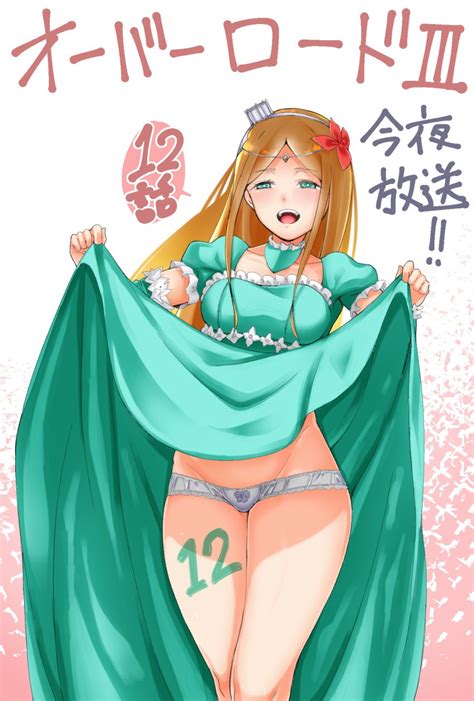 Rule 34 1girls Blonde Hair Blue Eyes Blush Dress Dress Lift Happy Long Hair Overlord Maruyama