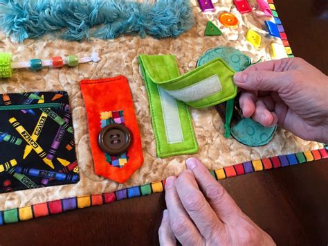 Alzheimer S Quilt Also Called Fidget Blanket Is A Etsy