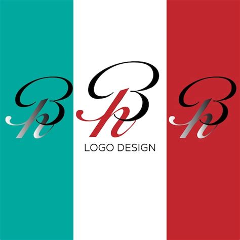 Premium Vector Bh Initial Letter Logo Design