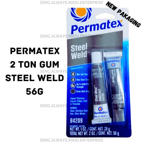 PERMATEX Multi Metal Epoxy 2 Ton Gum Steel Weld Steel Metal Shopee