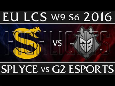 Splyce Vs G Esports Highlights Eu Lcs Week Day Spring S