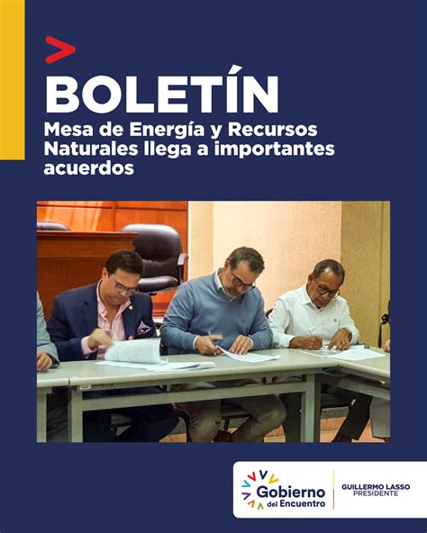 Mesa de Energía y Recursos Naturales llega a importantes acuerdos