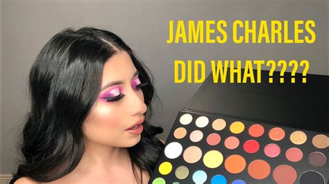 James Charles X Morphe Palette Pink Halo Eye Tutorial Youtube