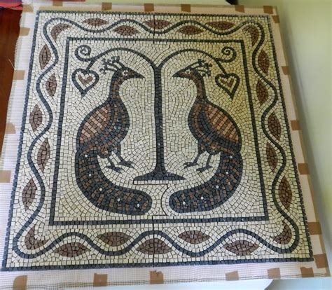 Making a floor mosaic - start to finish.