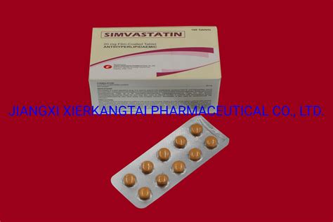 Sivastatin Tablet 10mg 20mg GMP Certificated Simvastatin And Tablet