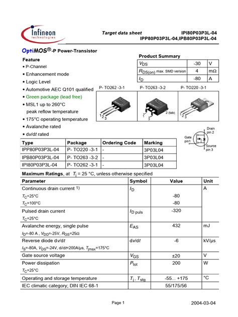 datasheet  diode field effect transistor