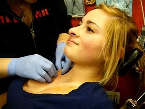 Collar Bone Piercing Microdermals Youtube