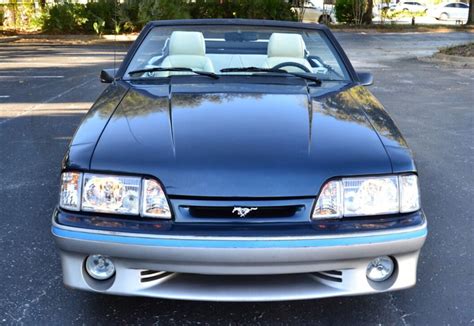 Dark Shadow Blue 1987 Ford Mustang Gt Convertible