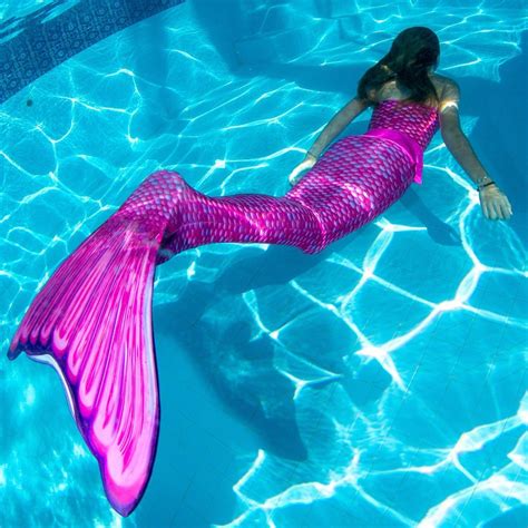 Waverlee's Malibu Pink Mermaid Tail (mit Monoflosse) - Schwimmshop Bär