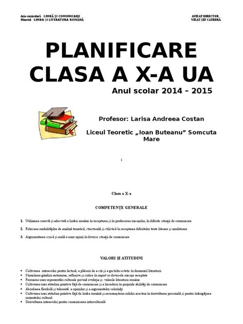 PDF PLANIFICARE LB ROMANA A X A RO 3 DOKUMEN TIPS