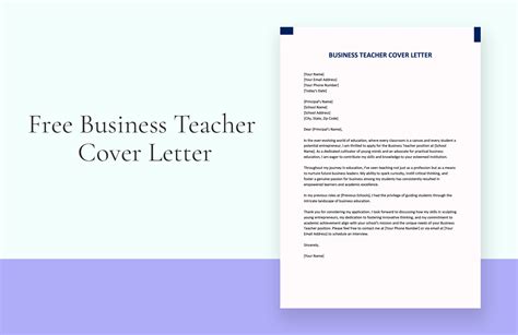 Teacher Cover Letter Templates In Word Free Download