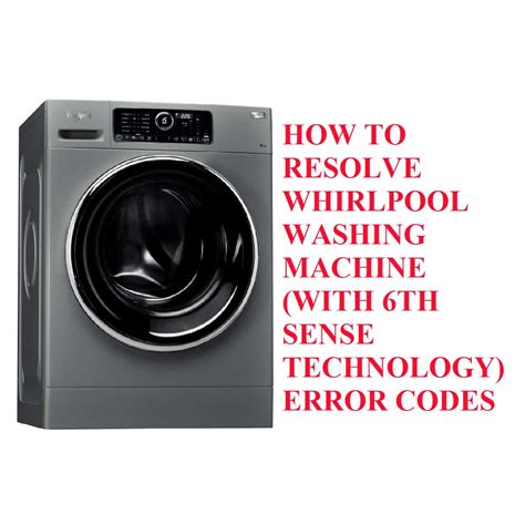 Whirlpool 6th sense washing machine f84 error code Archives - MachineLounge