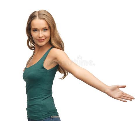 Woman Spreading Hands Stock Image Image Of Adult Cool 36825985