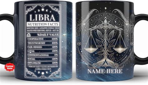 Amazon Prezzy Personalized Zodiac Libra Sign Personalized Coffee