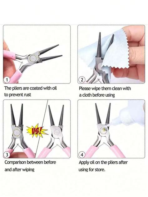 Mini Angled Pliers Round Bent Tip Pliers Insulated Jewelry Making