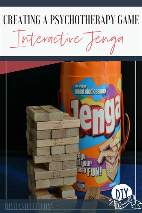 Diy Interactive Jenga Game Therapy Games Play Therapy Activities