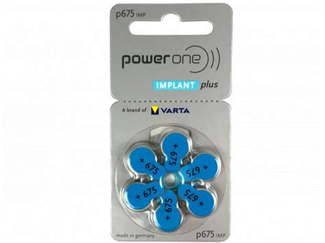 Varta P Power One Implant Plus Cochlear H Rger Tebatterien Er