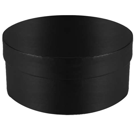 Round T Boxes 9 X 4 Black Hat Box