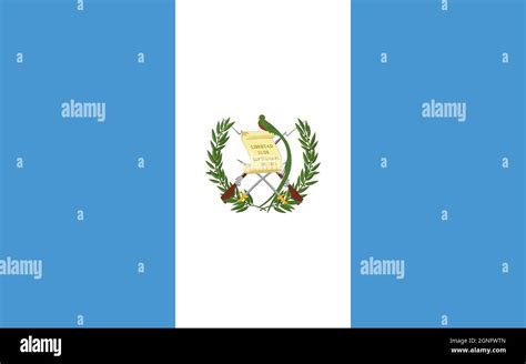 Guatemala Bandera En Colores Y Proporciones Oficiales Imagen Vectorial