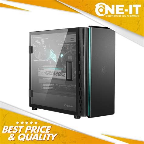 jual pc case msi creator  mid tower  atx rgb case shopee indonesia