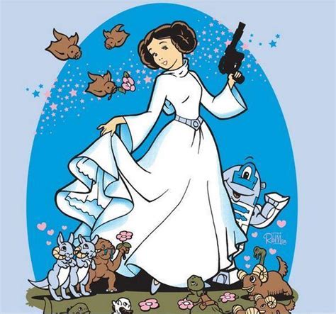 Cute Princess Leia Cartoon