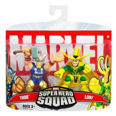 Thor Loki Super Hero Squad action figures