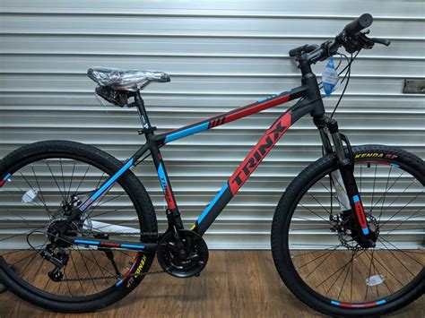 Trinx M116 Elite 27 5 Mountain Bike 21 Speed Black Red Blue Sports