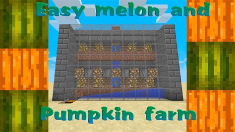 Minecraft 1 11 Easy Melon And Pumpkin Farms Observer Block Snapshot 16w39a Youtube