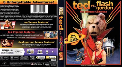 Ted vs Flash Gordon (1980-2015) R1 Custom Blu-ray Cover - DVDcover.Com