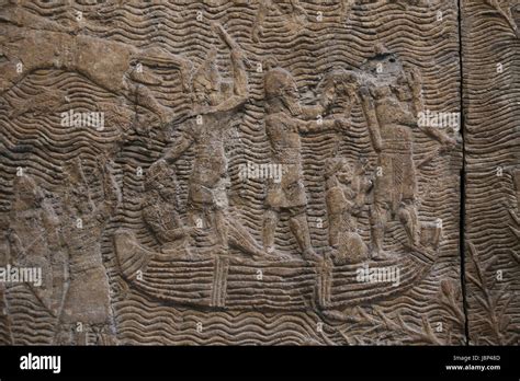 Assyrian Relief British Museum River Hi Res Stock Photography And