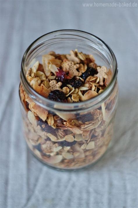 Rezept Weihnachtliches Spekulatiusgranola Knuspermüsli als Geschenk